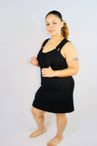 Black Overall Dress 