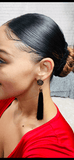 “Robin” Rose Tassel Earrings