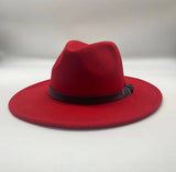 Red Cosmo Fedora Hat