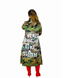 There’s Nothing Like A Sistah Camo Trench Cardi/ Coat