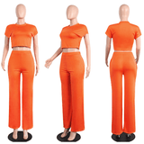 Orange pants set