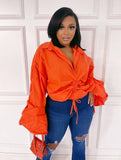 "Exaggerate" Puff Sleeve Top