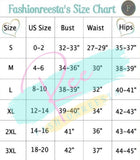 crochet cover-up size chart
