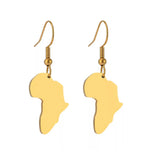 Motherland Gold Africa Earrings (Small & Mini Sizes)