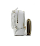 Chic Faux Leather Backpack + Wallet Set