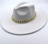 "Posh" Chain Fedora Hat