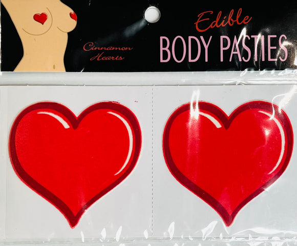 Edible Body Pasties Cinnamon Hearts